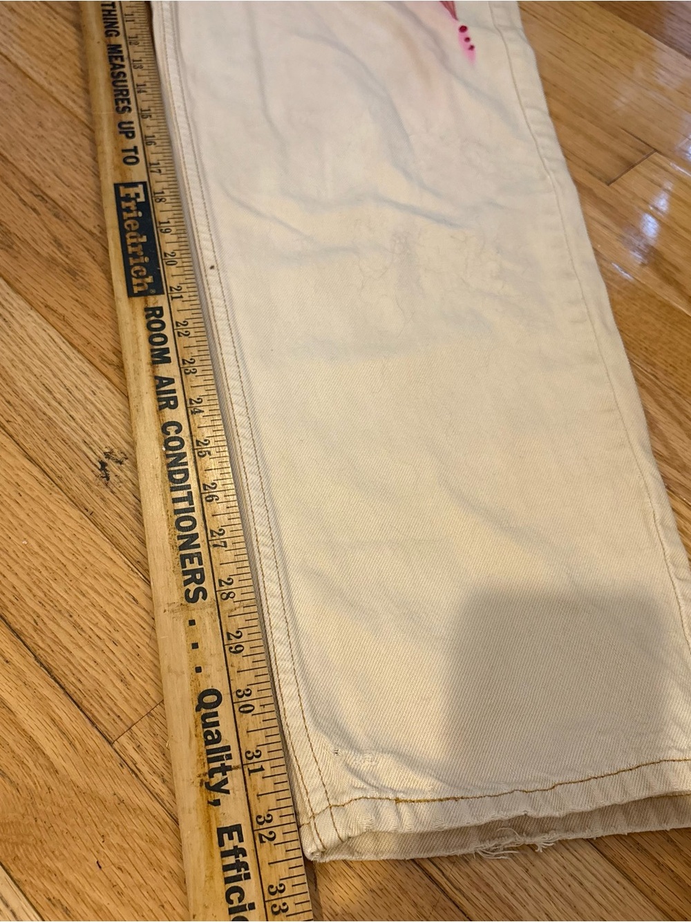 Vtg Levi's 560 Jeans Hand Painted 34x30 Loose Tapered Celestial Art Sun Festival - Picture 6 of 12